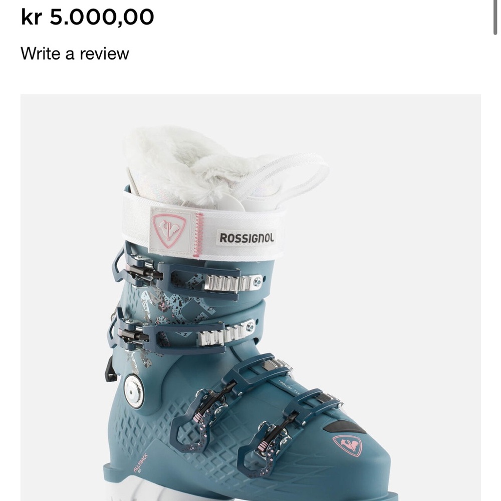 Rossignol Teal Ski Boots with White Accents